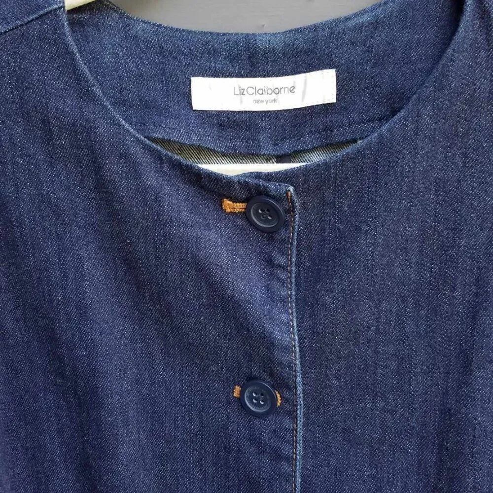 Liz Claiborne Denim Jacket Size Large - Picture 9 of 14